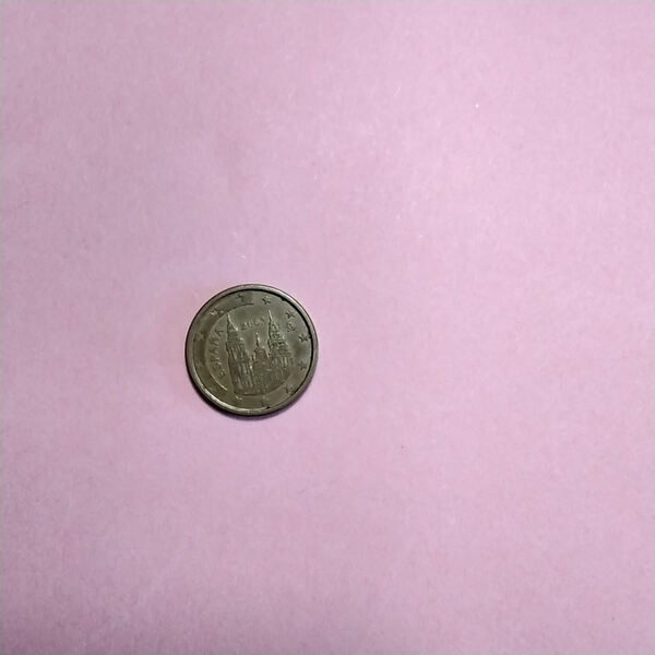 Moeda de 1 cêntimos euro espanha de 2003. Moedas