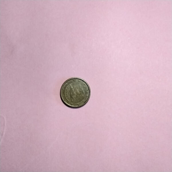 Moeda de 1 cêntimos euro espanha de 2003. Moedas