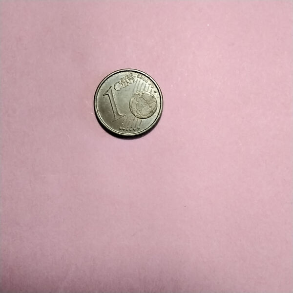 Moeda de 1 cêntimos euro espanha de 2003. Moedas