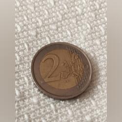 Moeda 2 Euros. Moedas