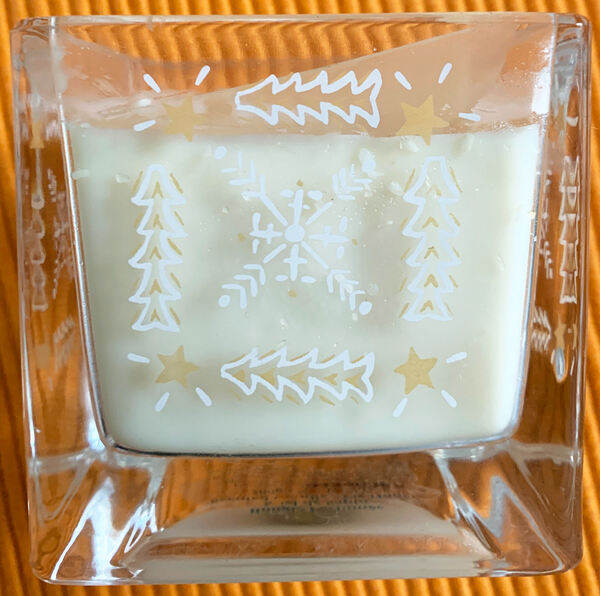 Cubo em Vidro, Vela Natal L’Occitane, Novo. Velas