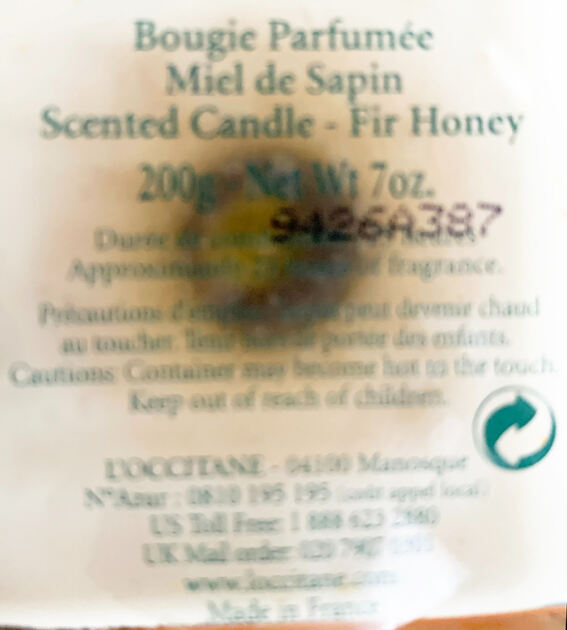Cubo em Vidro, Vela Natal L’Occitane, Novo. Velas