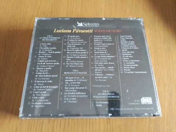 3 CDS Luciano Pavarotti - Vozes de Ouro. Vinil, CDs