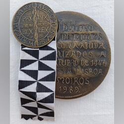 Medalha comemorativa conquista Lisboa aos Mouros. Outras Artes e Coleccionismo. Avenidas Novas
