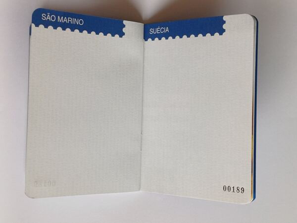 Passaporte filatélico Lubrapex 2003. Selos