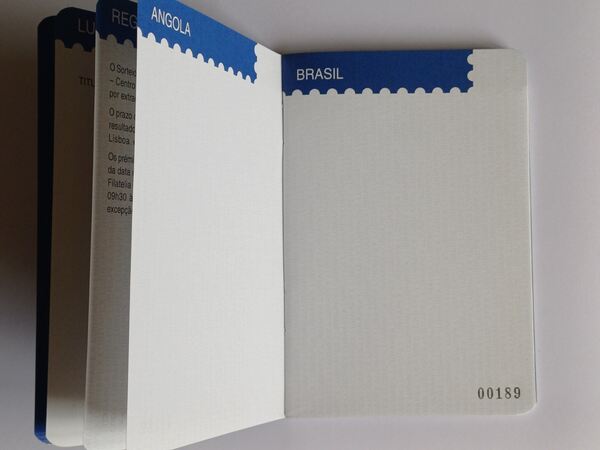 Passaporte filatélico Lubrapex 2003. Selos