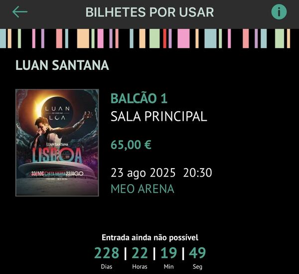 bilhete Luan Santana. Bilhetes