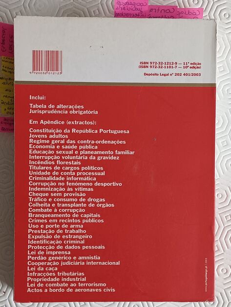 Código Penal, 2003 . Livros