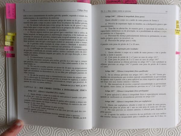 Código Penal, 2003 . Livros