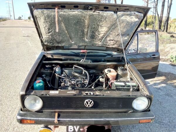 VW golf mk1 diesel . Carros