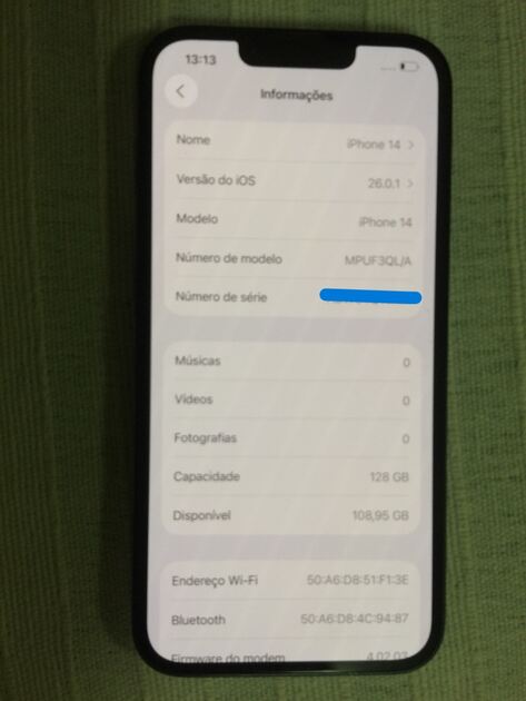 iphone 14, 128 gb, ótimo estado. Telemóveis