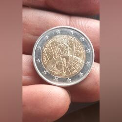 Moeda 2 euros. Moedas