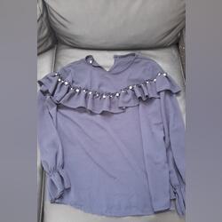 Blusa manga comprida fina. Camisas e Blusas. Leiria.  XL / 42 / 14    Azul