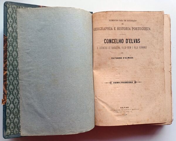 Dicionário Geographia e História Portugueza I e II. Livros