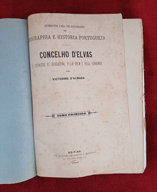Dicionário Geographia e História Portugueza I e II. Livros