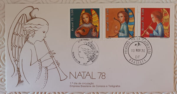 FDC Natal 1978 Brasil. Selos
