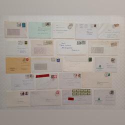 21 envelopes circulados alemães. Selos