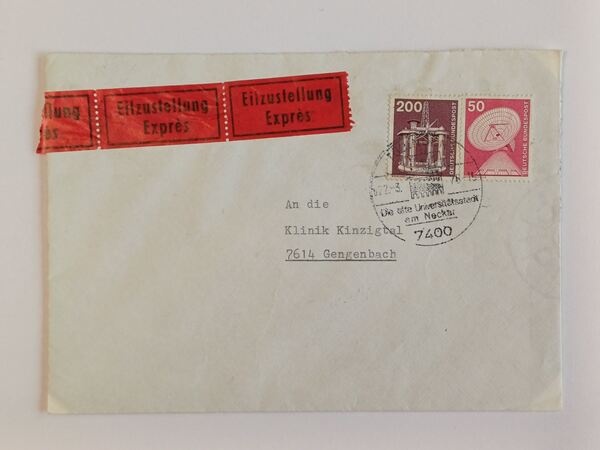 21 envelopes circulados alemães. Selos