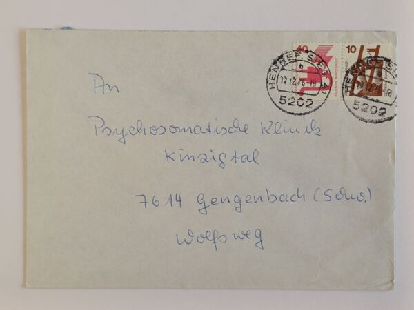 21 envelopes circulados alemães. Selos