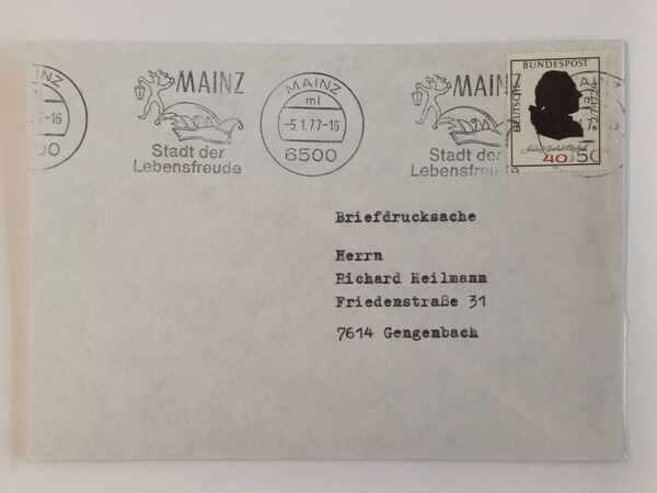 21 envelopes circulados alemães. Selos