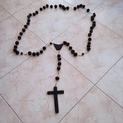 Crucifixo em Pau Preto. Estátuas e artigos religiosos. Sintra.      Muito bom