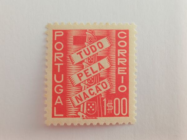 Filatelia Portugal - Tudo pela Nação 1$00, 1935. Selos