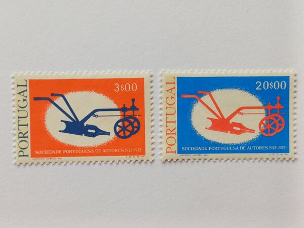 Cinquentenário da Sociedade Portuguesa de Autores,. Selos