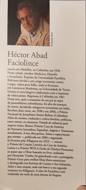Somos o Esquecimento que Seremos. Livros