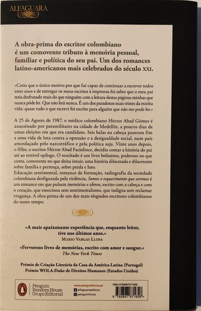 Somos o Esquecimento que Seremos. Livros