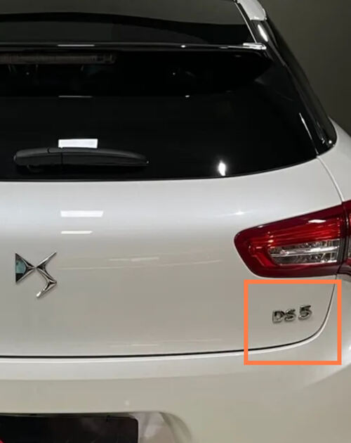 Emblema DS3 e DS5 da Citroen. Acessórios para Carros
