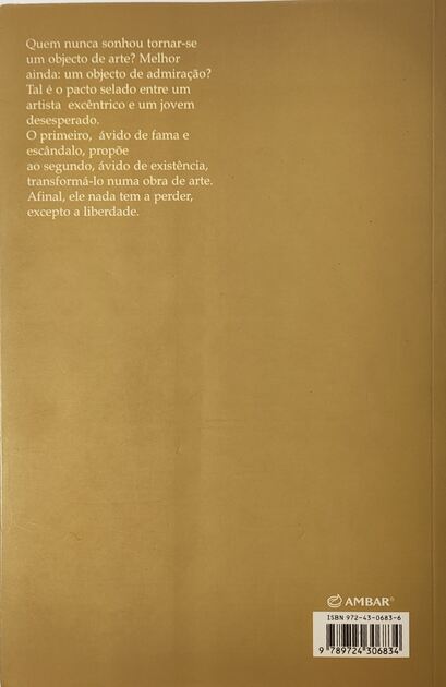 Quando eu era uma Obra de Arte. Livros