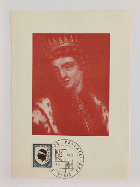 2 postais máximos Exposição Filatélica de Paris. Selos