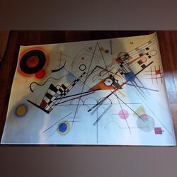 Tela Grande 70X50cm Wassily Kandinsky - Compositio. Quadros