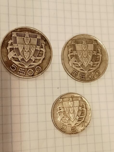 Moedas de prata.. Moedas
