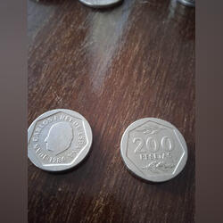 Cinco francos franceses de 1970. Moedas. Setúbal.      Português