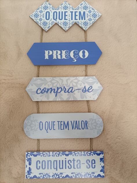 placa de parede com frases . Outros Arte e Decoração
