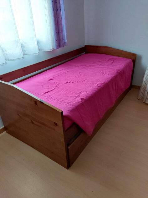Cama solteiro c/ gavetão + colchão (2un= 4camas). Camas