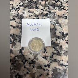 Moeda 2€ Áustria 2016. Moedas