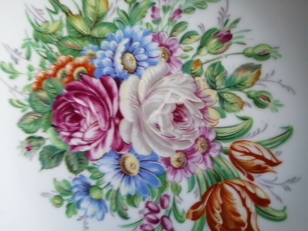 prato antigo , Limoges Maba , motivo flores . Outras Artes e Coleccionismo