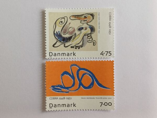 Filatelia Emissão conjunta Bélgica-Dinamarca. Selos