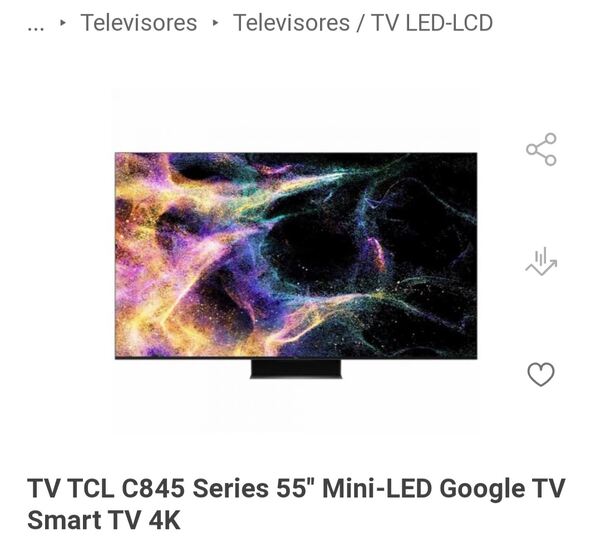 vendo TV TCL modelo C845 como nova . Televisores