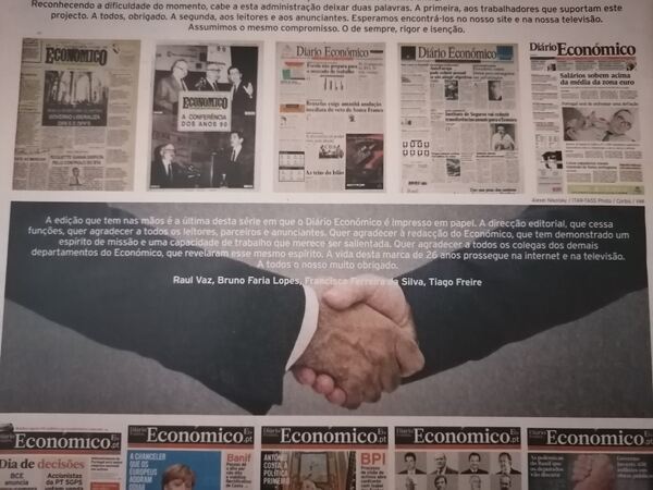 Jornal Diário Económico - Última edição impresso . Revistas
