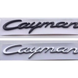 Emblema Cayman da Porsche. Carros para Peças