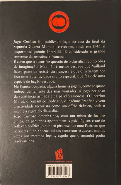 Jogo Curioso - Roger Vailland. Livros