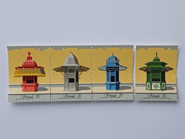 Filatelia Portugal - Quiosques de Lisboa, 1985. Selos