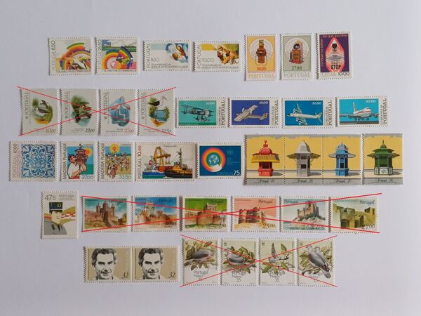 Filatelia Portugal - Quiosques de Lisboa, 1985. Selos