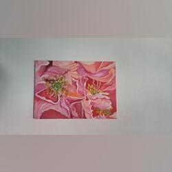 Abstraçao de flores. Impressão de Arte