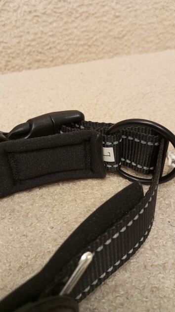 Coleira Preta c/local para localizador - Nova. Camas para animais de estimação