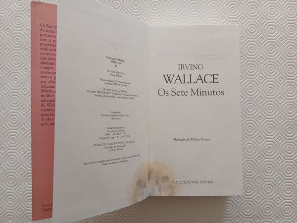 Os sete minutos de Irving Wallace - Mil folhas. Livros