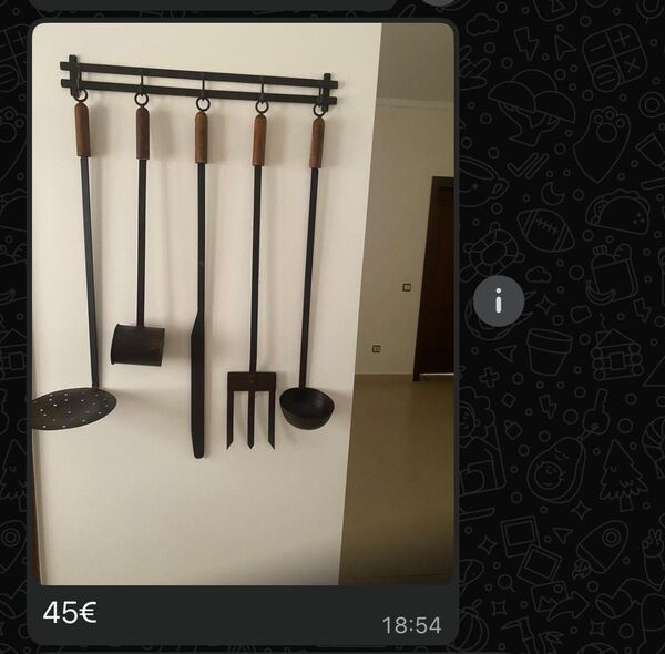 conjunto decorativo de talheres em ferro. Outros Arte e Decoração